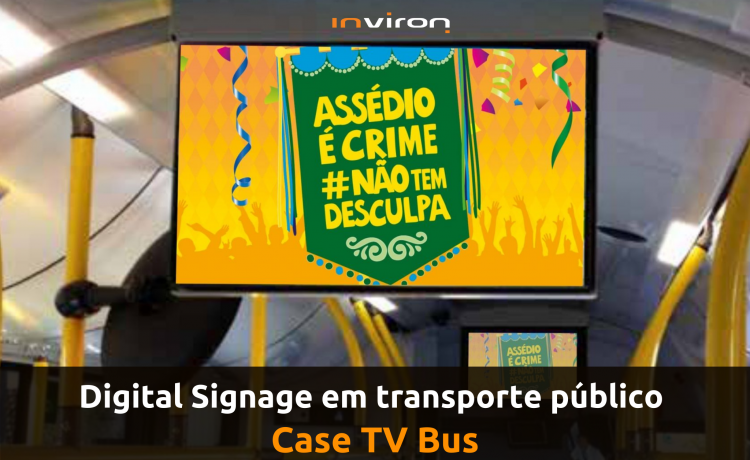 Digital signage em transporte público