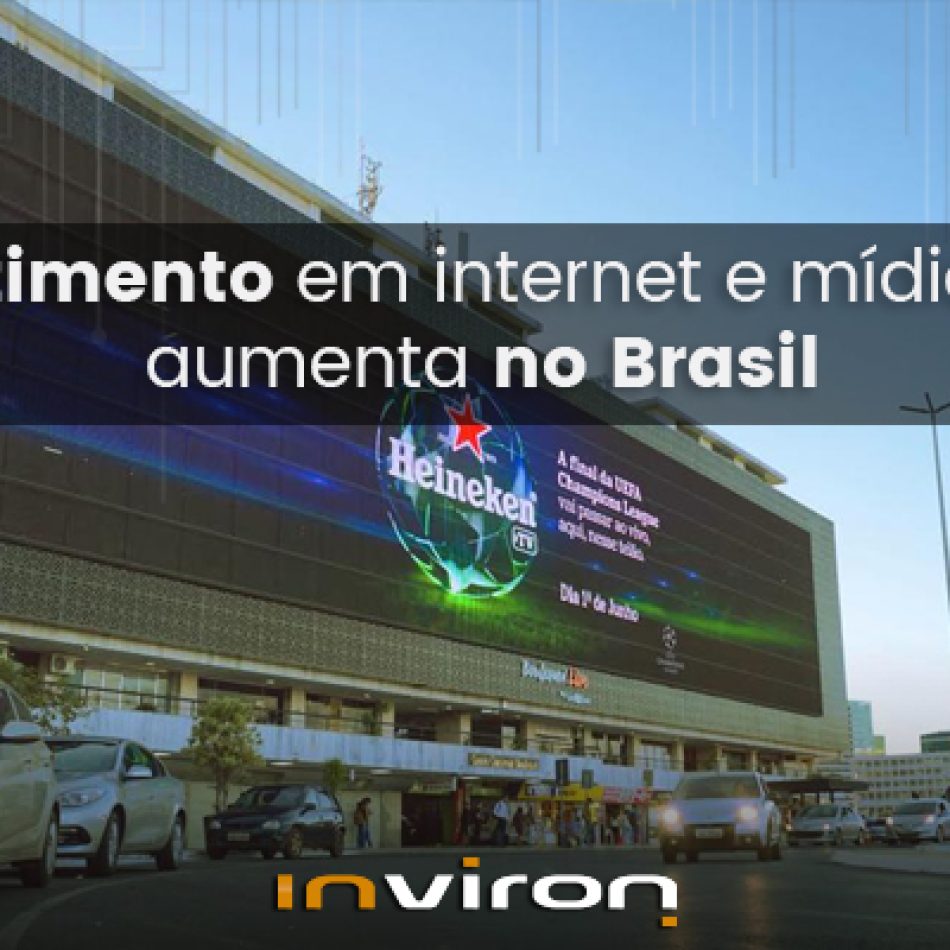 Investimento em internet e mídia OOH